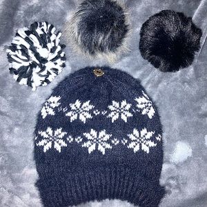 Faux Fur Pom Pom Hat